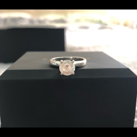 Diamond Nexus Tiffany-Style Solitaire Engagement Ring - Picture 5 of 8